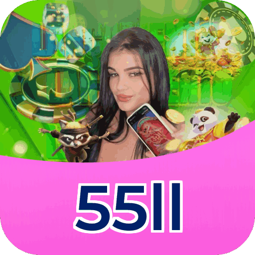 Interface do aplicativo 55ll mostrando jogos disponíveis no iOS e Android